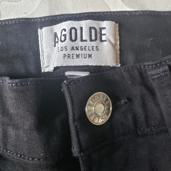 *Agolde Filter Free High Rise Black Skinny Jeans size 24 - Picture 4 of 10